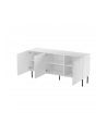 cama meble Komoda JUNGLE 152x40 5x74 5 biały mat + czarne nóżki - nr 2