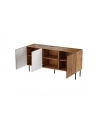 cama meble Komoda JUNGLE 152x40 5x74 5 dąb wotan + czarne nóżki - nr 5