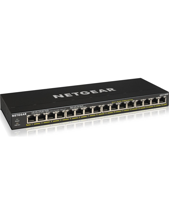 Netgear Switch 16PT GE UNMANAGED SWCH HI-PWR POE+ główny
