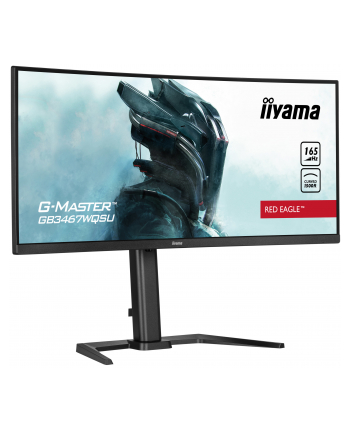 Monitor 34'' IIYAMA G-MASTER GB3467WQSU-B5 VA, UWQHD, 165HZ, HAS(15cm), 1500R, 4xUSB