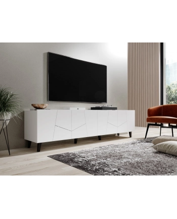 cama meble Szafka RTV ETNA 200x42x52 biały mat nr 1