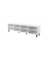 cama meble Szafka RTV FARO 200x42x52 biały mat + dąb craft - nr 2