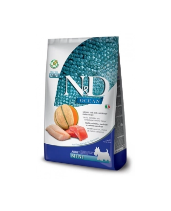 FARMINA N'D OCEAN DOG SALMON  COD ' CANTALOUPE MELON ADULT MINI 2 5kg nr 1