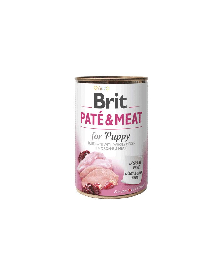 Karma BRIT PATÉ ' MEAT kurczak dla szczeniąt 400g główny