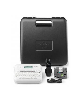 BROTHER Label printer PT-D410VP desktop TZe 3.5-18mm easy-to-read graphic display P-touch carrying case