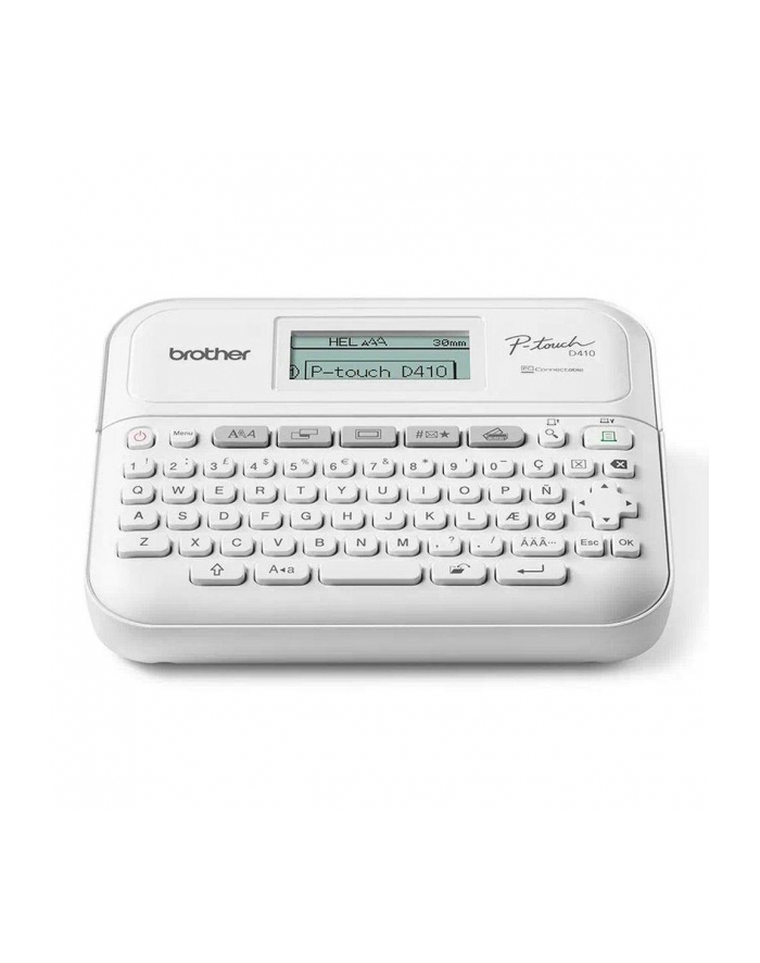 BROTHER Label printer PT-D410VP desktop TZe 3.5-18mm easy-to-read graphic display P-touch carrying case główny