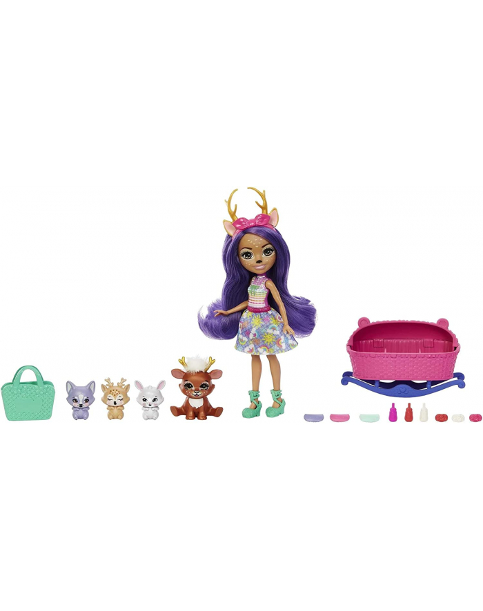 mattel Enchantimals BFF Reveal Lalka + zwierzątka niespodzianki HLK84 główny