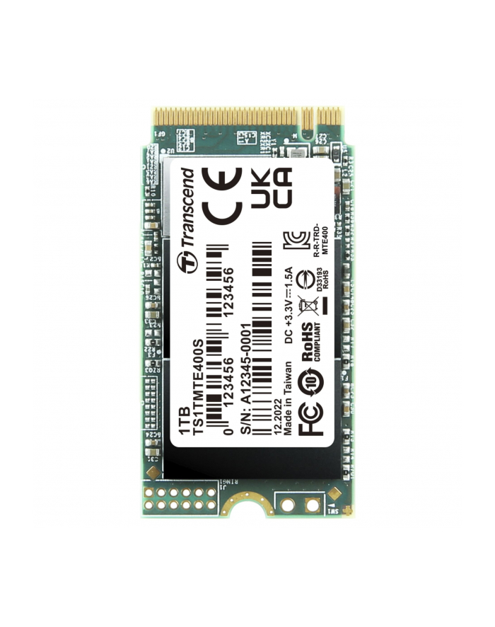 TRANSCEND 1TB M.2 2242PCIe Gen3x4 NVMe 3D TLC DRAM-less główny
