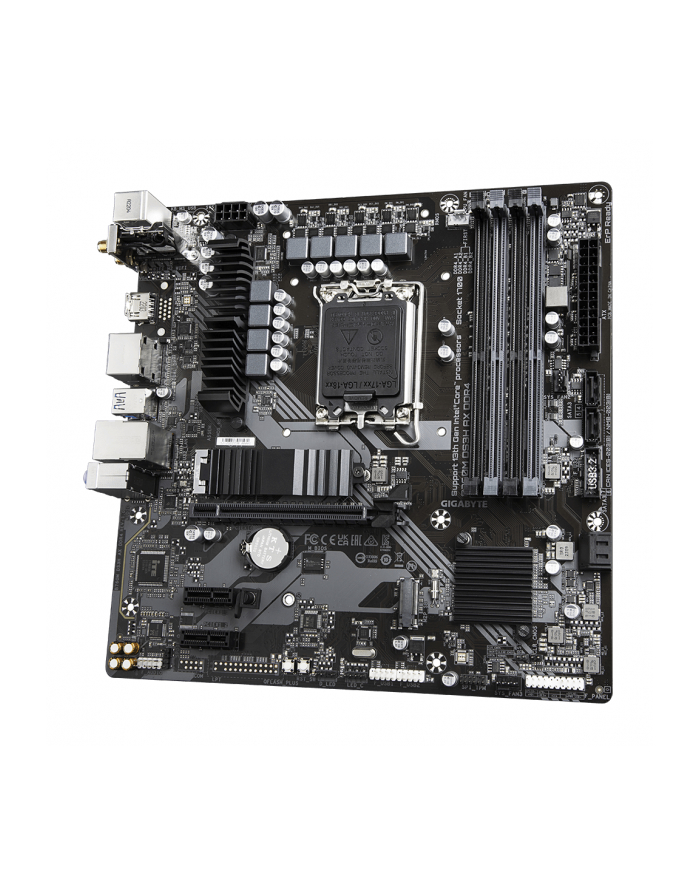 GIGABYTE B760M DS3H AX LGA1700 4xDDR4 4xSATA 2xM.2 2xDP 1xHDMI główny