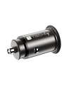 TECHLY Mini Car Charger USB-A and USB-C Fast Charge 3.0 38W Black Metal - nr 4