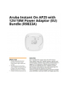 hewlett packard enterprise HPE Aruba Instant On AP25 Access Point Bundle With PSU Base (wersja europejska) Includes 12V/18W Power Adaptor with Localized Power Cord - nr 10