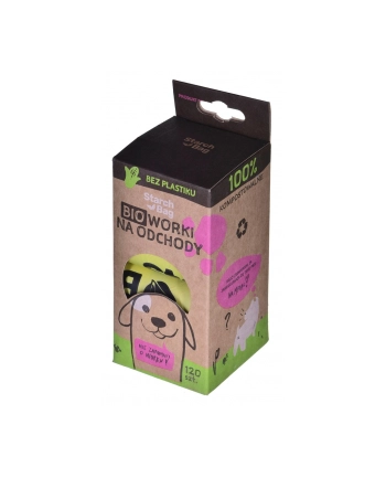 starch bag Kompostowalne BIOworki na odchody 8x15szt  zielony nr 2
