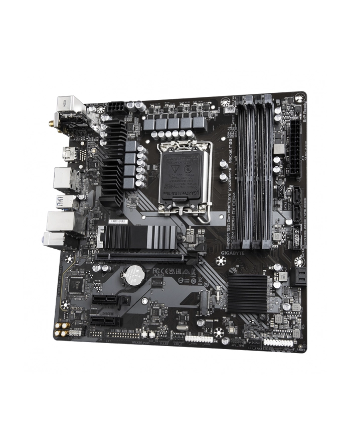 GIGABYTE B760M DS3H AX LGA1700 4xDDR4 4xSATA 2xM.2 2xDP 1xHDMI główny