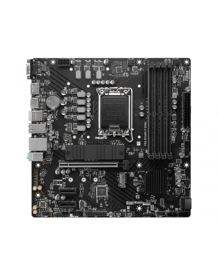 MSI PRO B760M-P DDR4 LGA1700 mATX MB PCIe x16 4xSATA główny