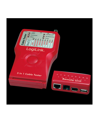 Uniwersalny tester kabli RJ45-11/BNC/USB/IEEE1394