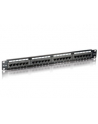 Patch panel 24 port 1U kat.5e czarny - nr 3