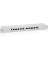 Patch panel 16 port 1U kat.6  ekranowany szary - nr 23