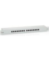 Patch panel 16 port 1U kat.6  ekranowany szary - nr 30