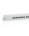 Patch panel 16 port 1U kat.6  ekranowany szary - nr 34