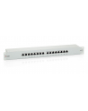 Patch panel 16 port 1U kat.6  ekranowany szary - nr 35