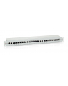 Patch panel 24 port 1U kat.6 ekranowany szary - nr 12