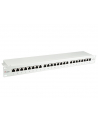 Patch panel 24 port 1U kat.6 ekranowany szary - nr 1