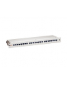 Patch panel 24 port 1U kat.6 ekranowany szary - nr 23