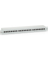 Patch panel 24 port 1U kat.6 ekranowany szary - nr 26