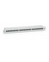 Patch panel 24 port 1U kat.6 ekranowany szary - nr 45