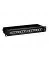 Patch panel 16 port 1U kat.6  ekranowany czarny - nr 14