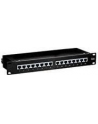 Patch panel 16 port 1U kat.6  ekranowany czarny - nr 19