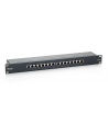 Patch panel 16 port 1U kat.6  ekranowany czarny - nr 21