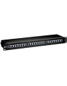 Patch panel 24 port 1U kat.6  ekranowany czarny - nr 14