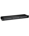 Patch panel 24 port 1U kat.6  ekranowany czarny - nr 24