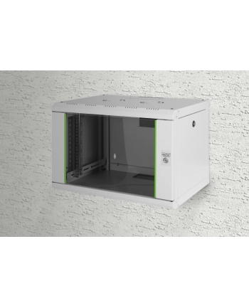 Szafka wisząca 19'''', 7U 600x450mm, RAL 7035 zmontowana nr 1