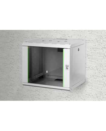 Szafka wisząca 19'''', 9U ,600x450mm, RAL7035, zmontowana nr 1