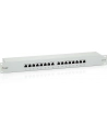 Patch panel 16 port 1U kat.6  ekranowany szary - nr 25