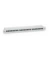 Patch panel 24 port 1U kat.6 ekranowany szary - nr 17