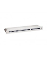 Patch panel 24 port 1U kat.6 ekranowany szary - nr 36