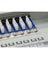 Patch panel 24 port 1U kat.6 ekranowany szary - nr 50