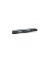 Patch panel 16 port 1U kat.6  ekranowany czarny - nr 12