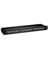 Patch panel 24 port 1U kat.6  ekranowany czarny - nr 20