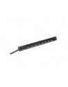 Listwa zasilająca PDU 19'''', 1U, 8 gniazd, moc: 16A, 4000W, aluminiowa, 2m - nr 10