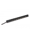 Listwa zasilająca PDU 19'''', 1U, 8 gniazd, moc: 16A, 4000W, aluminiowa, 2m - nr 3