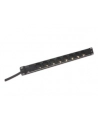 Listwa zasilająca PDU 19'''', 1U, 8 gniazd, moc: 16A, 4000W, aluminiowa, 2m - nr 6