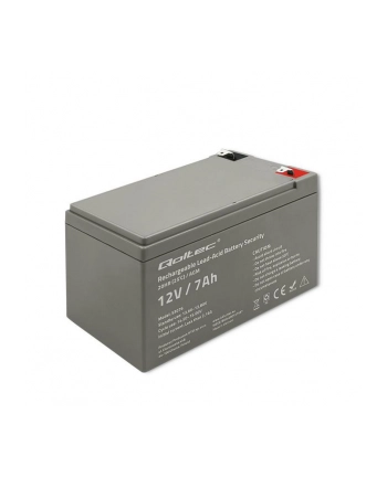 qoltec Akumulator AGM | 12V | 7Ah | max. 105A | Security nr 1
