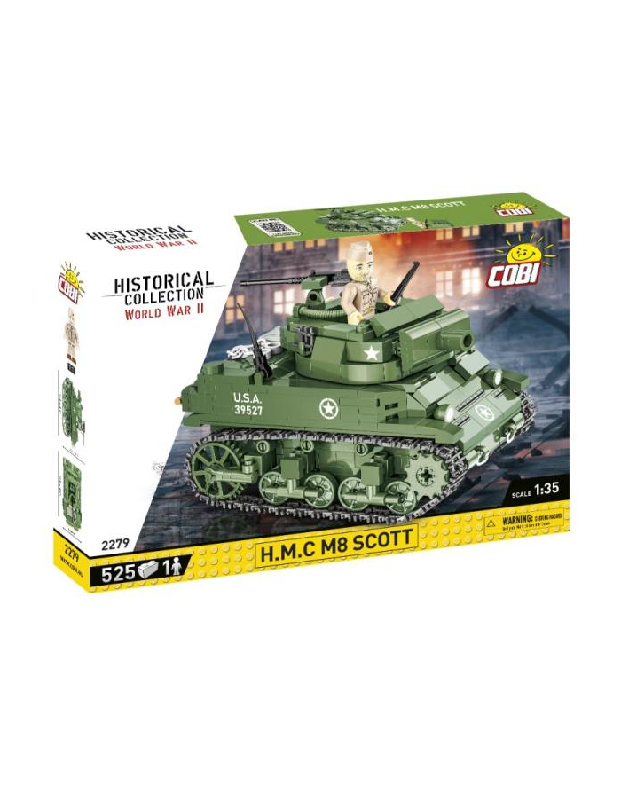 COBI 2272 Historical Collection WWII H.M.C. M8 SCOTT 525 klocków główny