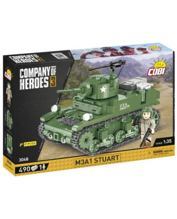 COBI 3048 Company of Heroes 3. M3 A1 STUART 490 klocki