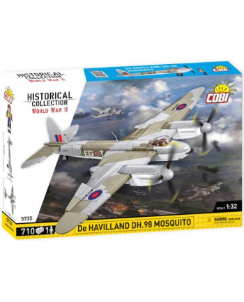 COBI 5734 Historical Collection WWII Samolot D-E HAVILLAND DH.98 MOSQUITO 710 klocków