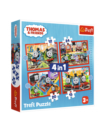 Puzzle 4w1 Odjazdowy Tomek 34619 Trefl
